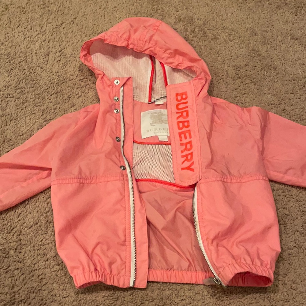 Kids pink Burberry jacket
